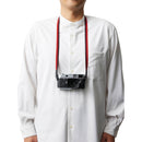 Artisan & Artist Ayatake Gradation Silk Cord Strap (Red, 37.2")
