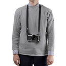 Artisan & Artist ACAM-100AA Slim and Soft Cloth Camera Strap (Black)