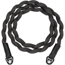 Artisan & Artist Spiral Cord Strap (Black/Gray, 47.2")