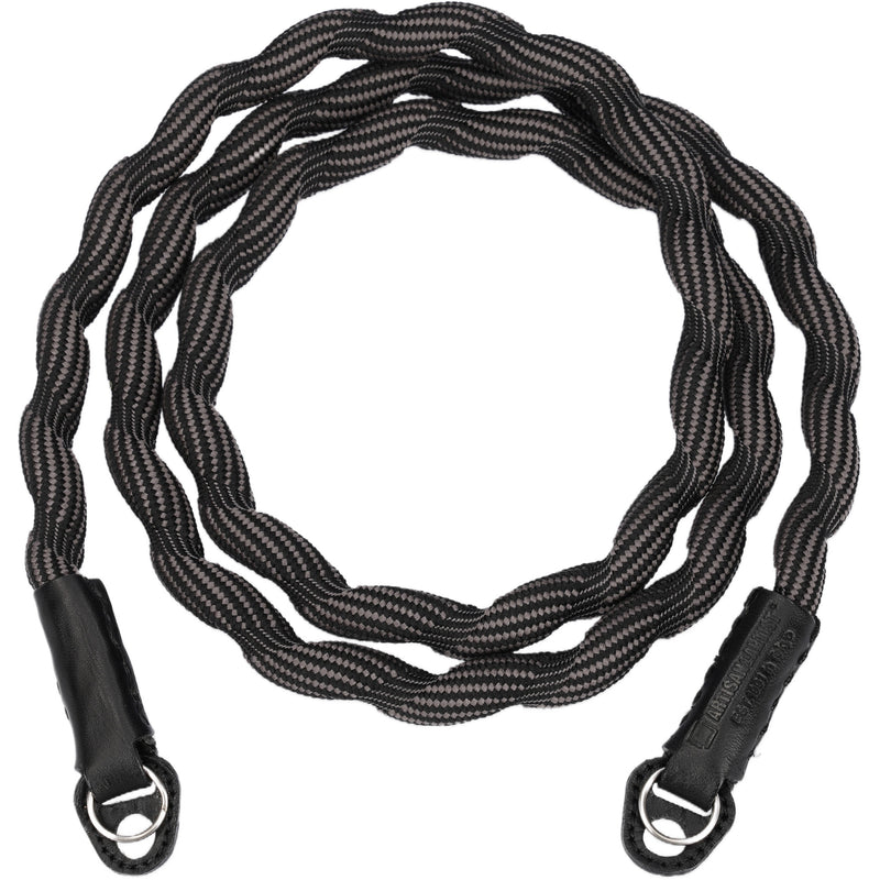 Artisan & Artist Spiral Cord Strap (Black/Gray, 47.2")