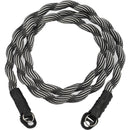 Artisan & Artist Spiral Cord Strap (Black/White, 47.2")