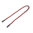 Artisan & Artist Spiral Cord Strap (Red/Black, 47.2")