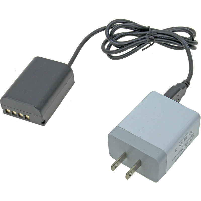 GyroVu USB to Olympus BLX1 Dummy Battery Adapter Cable with 3.1A USB Power Supply (40")