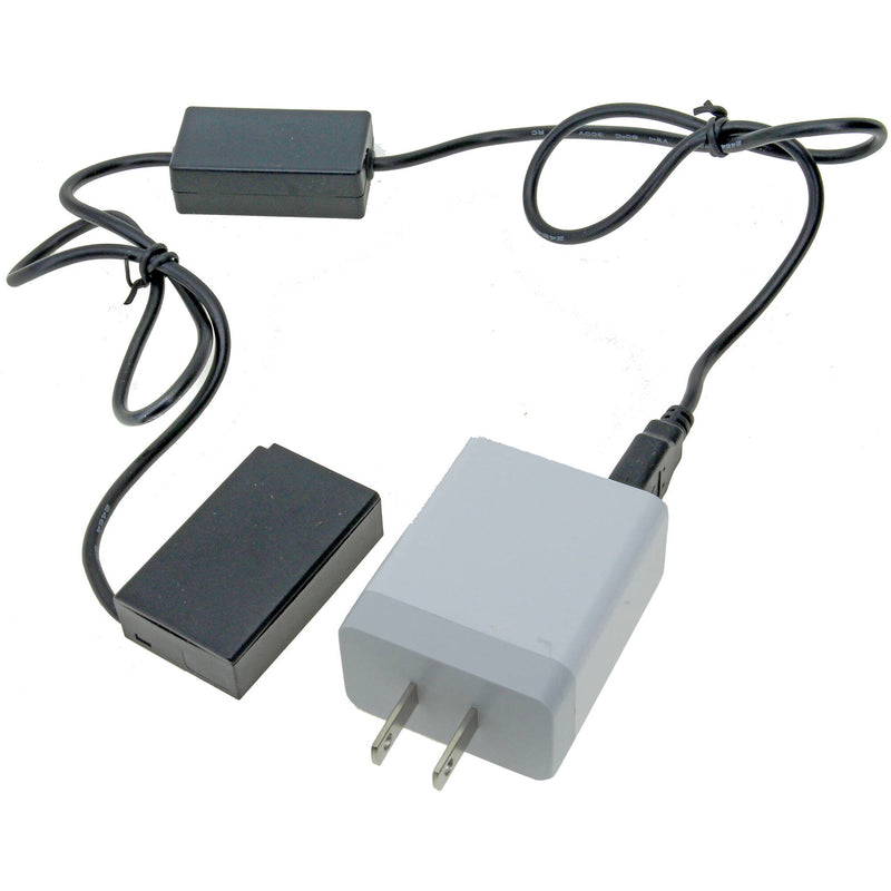 GyroVu USB to Nikon EN-EL20a Dummy Battery Adapter Cable with 3.1A USB Power Supply (40")