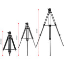 GVM S160 Aluminum Tripod with Hydraulic Fluid Head