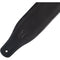 Levy's Amped Leather Series Guitar Strap (Black)
