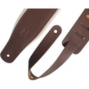 Levy's Amped Leather Series Guitar Strap (Brown)