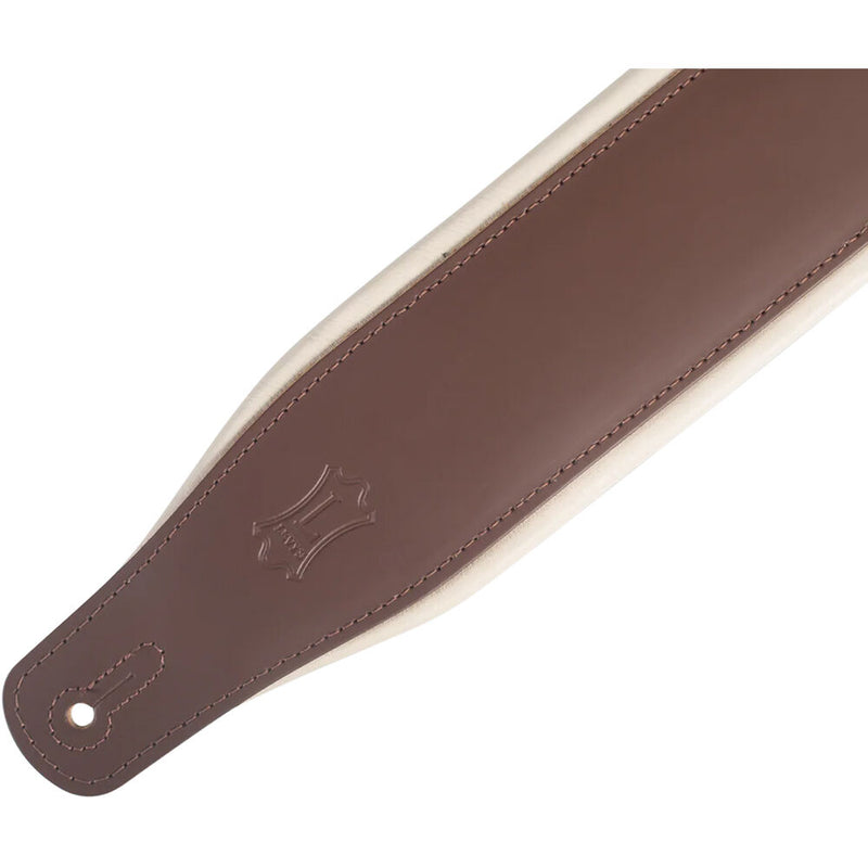 Levy's Amped Leather Series Guitar Strap (Brown)