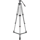 GVM S170 Aluminum Tripod with Fluid Head and Ground Spreader
