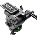 GVM S170 Aluminum Tripod with Fluid Head and Ground Spreader
