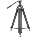 GVM S185 Aluminum Tripod with Hydraulic Fluid Head