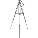 GVM S185 Aluminum Tripod with Hydraulic Fluid Head