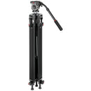 GVM S185 Aluminum Tripod with Hydraulic Fluid Head