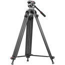 GVM S185 Aluminum Tripod with Hydraulic Fluid Head