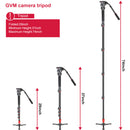 GVM D190 Aluminum 5-Section Monopod with Fluid Head