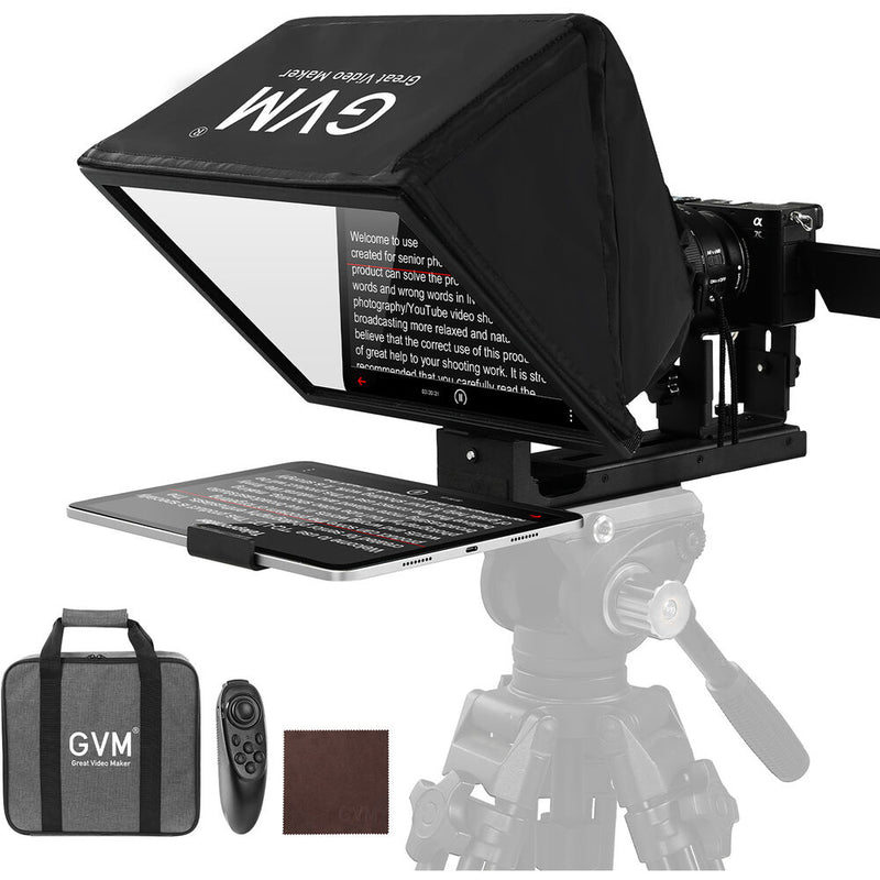GVM Teleprompter TQ-MA for Tablets & Smartphones with Remote Control