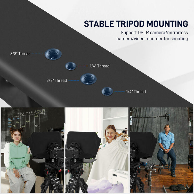 GVM Teleprompter TQ-MA for Tablets & Smartphones with Remote Control