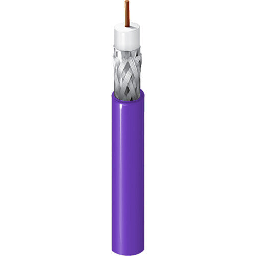 Belden 1695A RG6 Plenum SDI/HDTV Coaxial Cable (Violet, 1000')