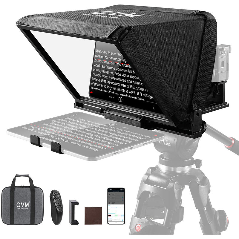 GVM Teleprompter TQ-MB for Tablets & Smartphones with Remote Control