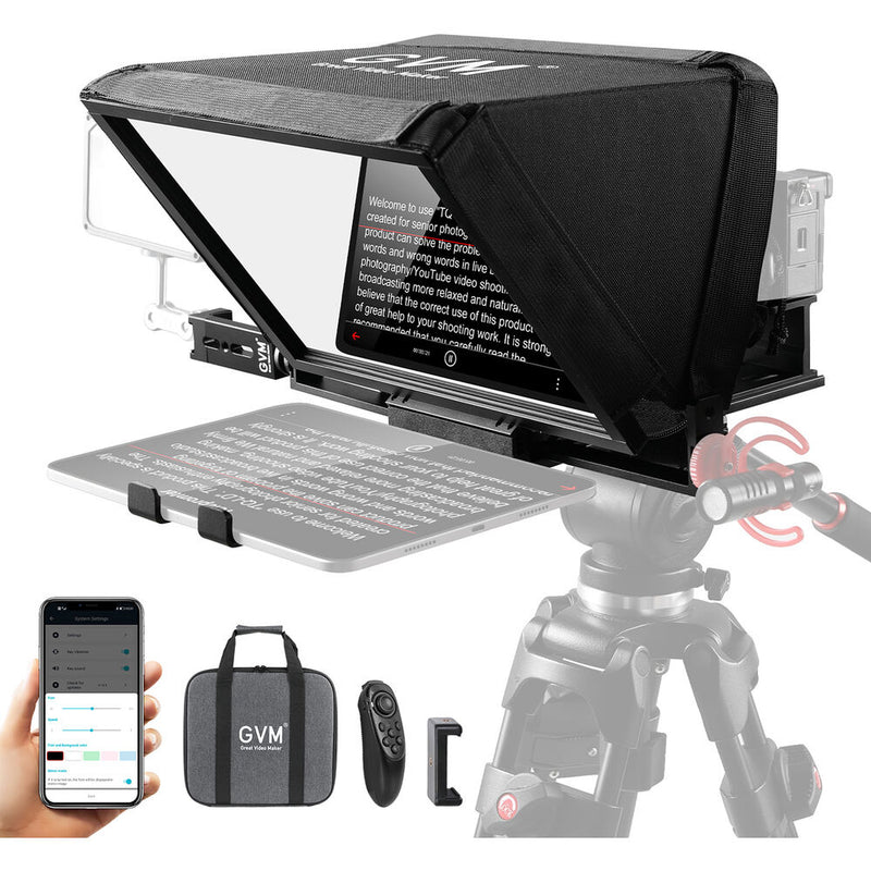 GVM Teleprompter TQ-MB for Tablets & Smartphones with Remote Control
