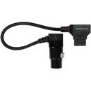 Kondor Blue Straight D-Tap Male to 4-Pin XLR Female Right-Angle Power Cable (6")