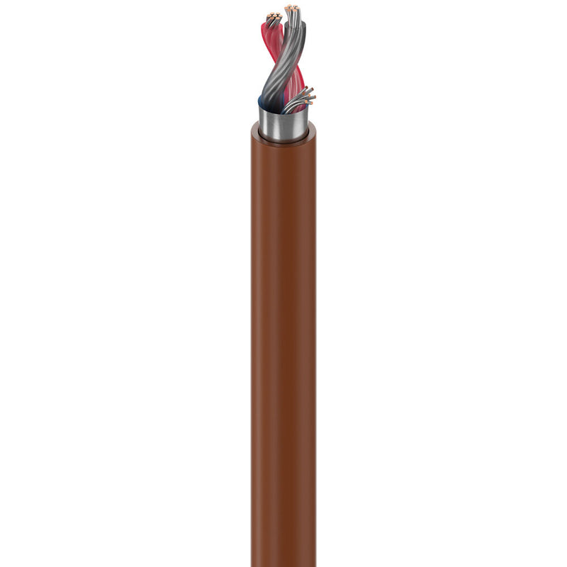 Belden Line Level 1-Pair Tinned Copper Indoor Audio Cable (Brown, 1000')