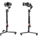 Sunwayfoto T1A20R Dolly with M3650C 5-Section Carbon Fiber Monopod