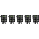 NiSi AUREUS PRIME T1.4 5-Lens Kit with PL-to-L-Mount Adapter (ARRI PL)