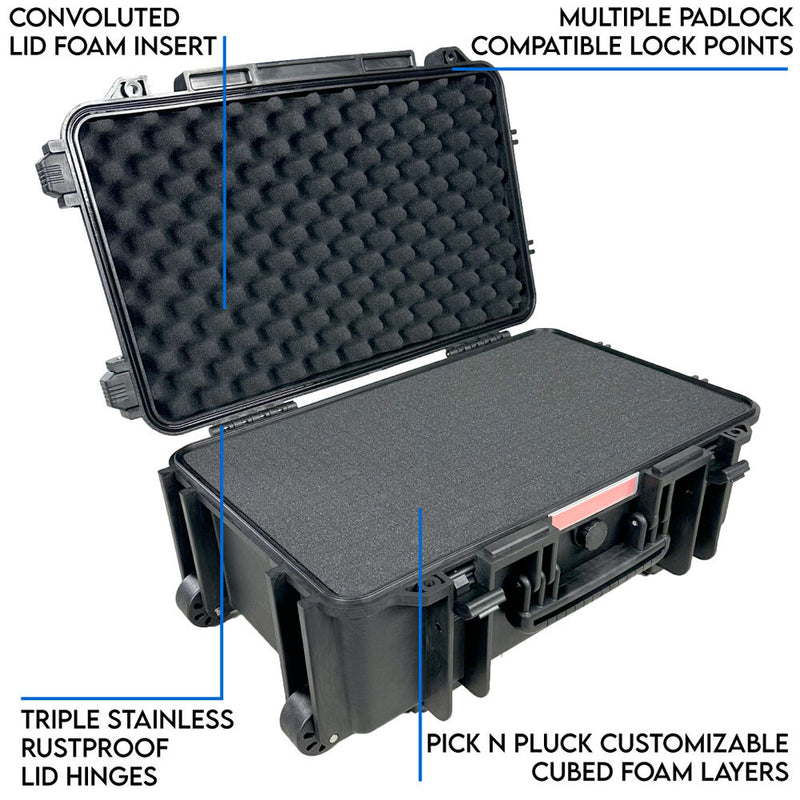 DCB Cases Element 5434F Wheeled Utility Case&nbsp;with Foam