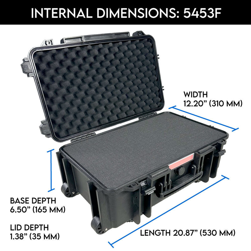 DCB Cases Element 5434F Wheeled Utility Case&nbsp;with Foam