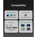 Plugable 5 Gigabit Ethernet to USB-C 3.2 Gen 2 Adapter