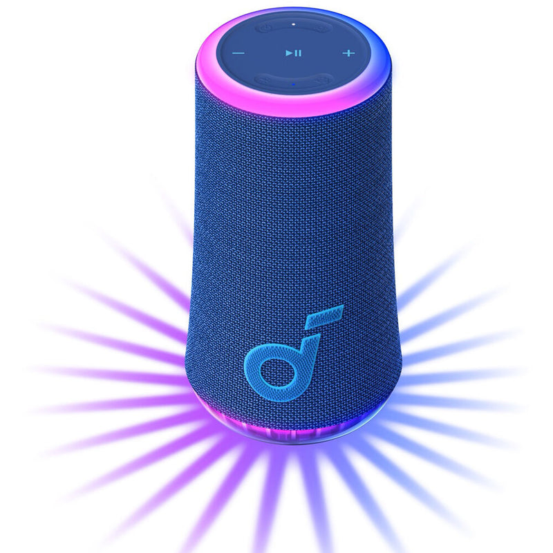 Soundcore by Anker Glow Portable Wireless Speaker with Light Show (Blue)