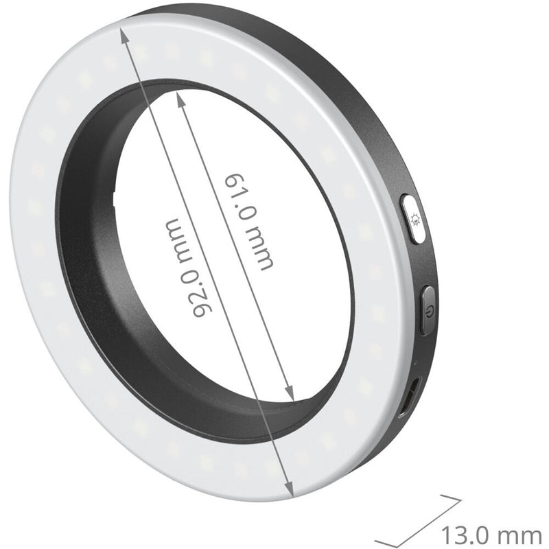 SmallRig Vibe P30 LED Video Ring Light with Universal 67mm Threaded Filter Adapter