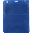 BRADY PEOPLE ID Vinyl Vertical Credential Wallet with Slot and Chain Holes (Royal Blue, 3 x 4.25", 100-Pack)