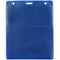 BRADY PEOPLE ID Vinyl Vertical Credential Wallet with Slot and Chain Holes (Royal Blue, 3 x 4.25", 100-Pack)