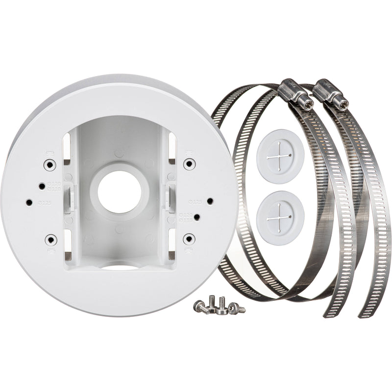 Hanwha Vision SBD-140PMW Pole Mount Base (White)