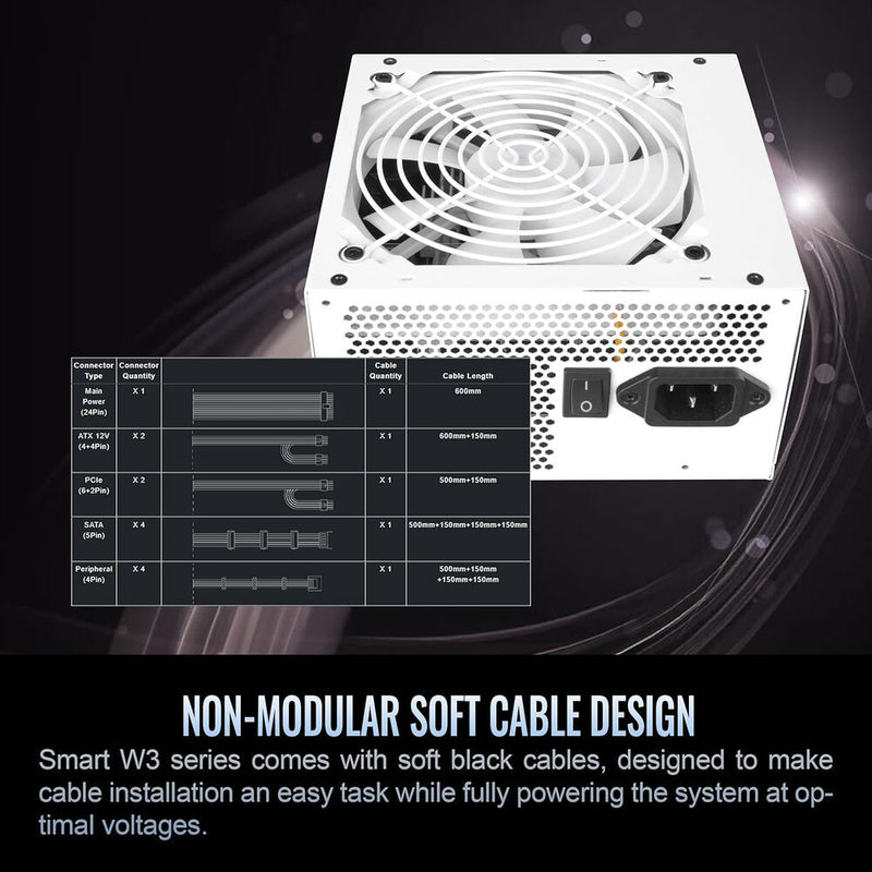 Thermaltake Smart W3 700W 80 PLUS Power Supply (White)