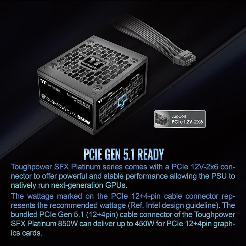 Thermaltake Toughpower SFX 850W 80 PLUS Platinum Power Supply
