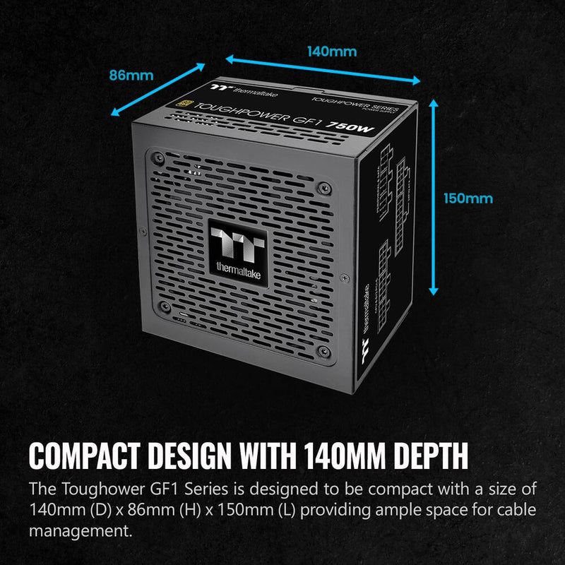 Thermaltake Toughpower GF1 750W 80 PLUS Gold TT Premium Power Supply