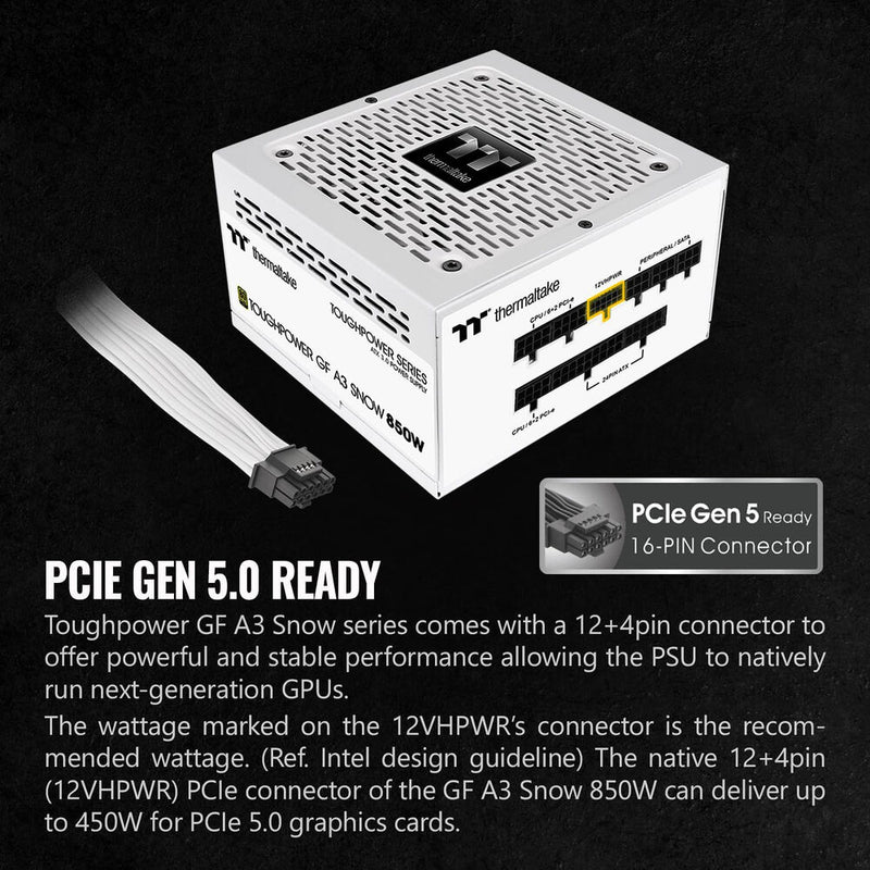 Thermaltake Toughpower GF A3 Snow 850W 80 PLUS Gold Power Supply