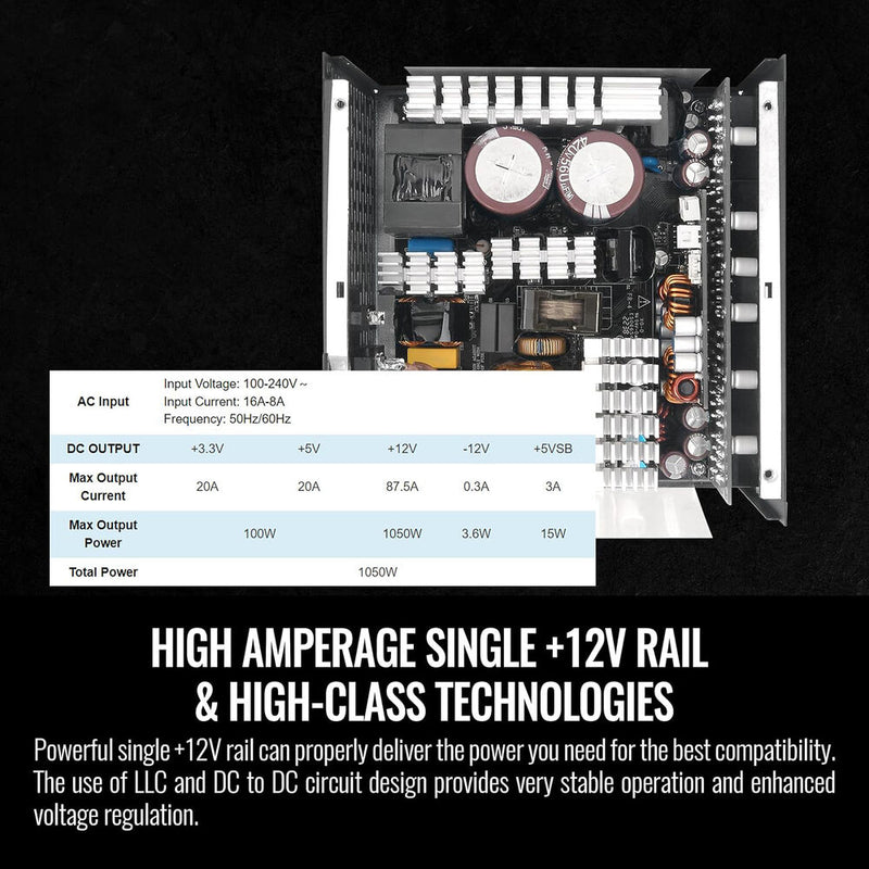 Thermaltake Toughpower PF3 1050W 80 PLUS Platinum Power Supply