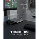 Plugable USB-C Quad 4K HDMI Graphics Adapter