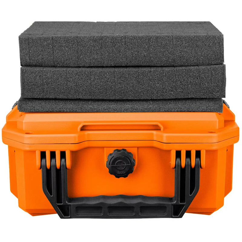 Eylar 11.8" Intact Stacker Compact Hard Case with Foam (Orange)