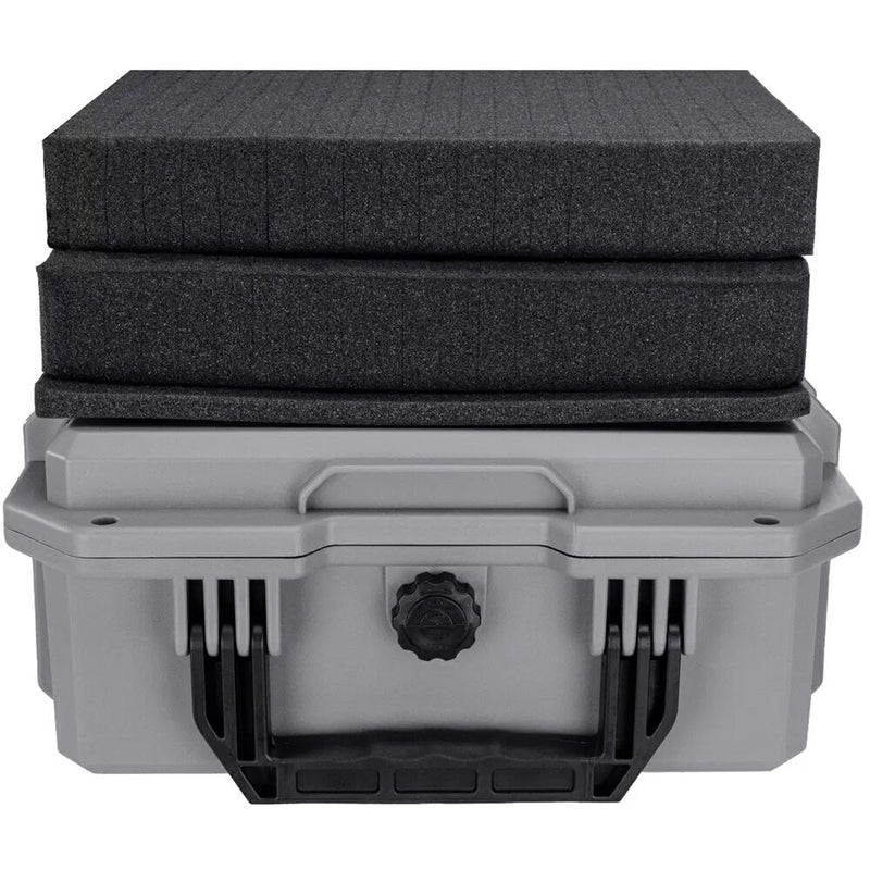 Eylar 13.8" Intact Stacker Compact Hard Case with Foam (Gray)