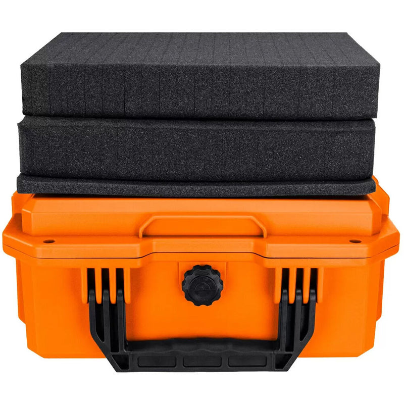 Eylar 13.8" Intact Stacker Compact Hard Case with Foam (Orange)