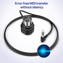CME Low-Profile Right-Angle Type A 3.5mm TRS MIDI Cable (1', 4-Pack)