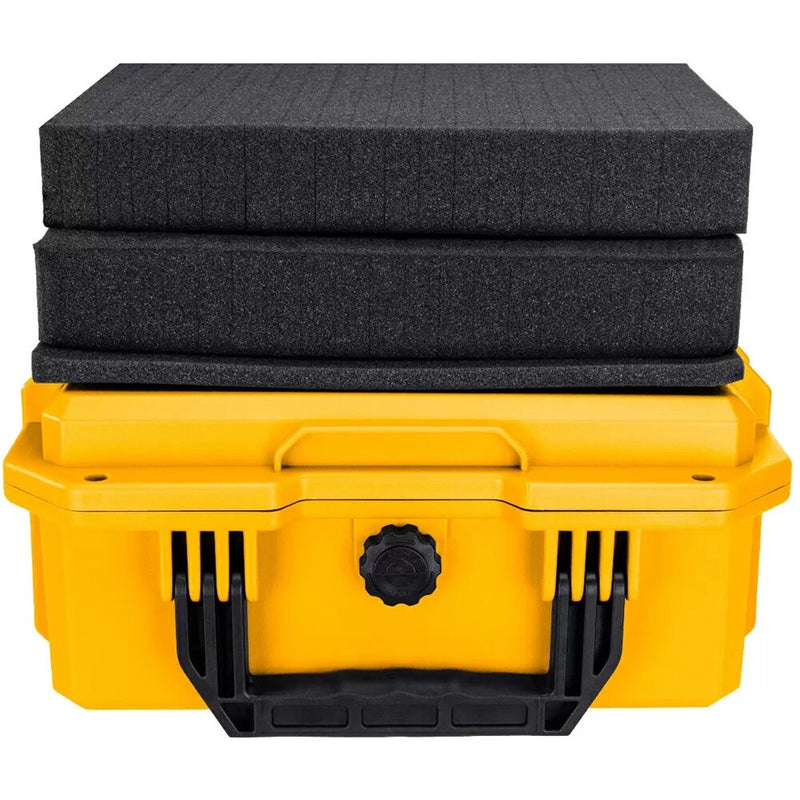 Eylar 13.8" Intact Stacker Compact Hard Case with Foam (Yellow)