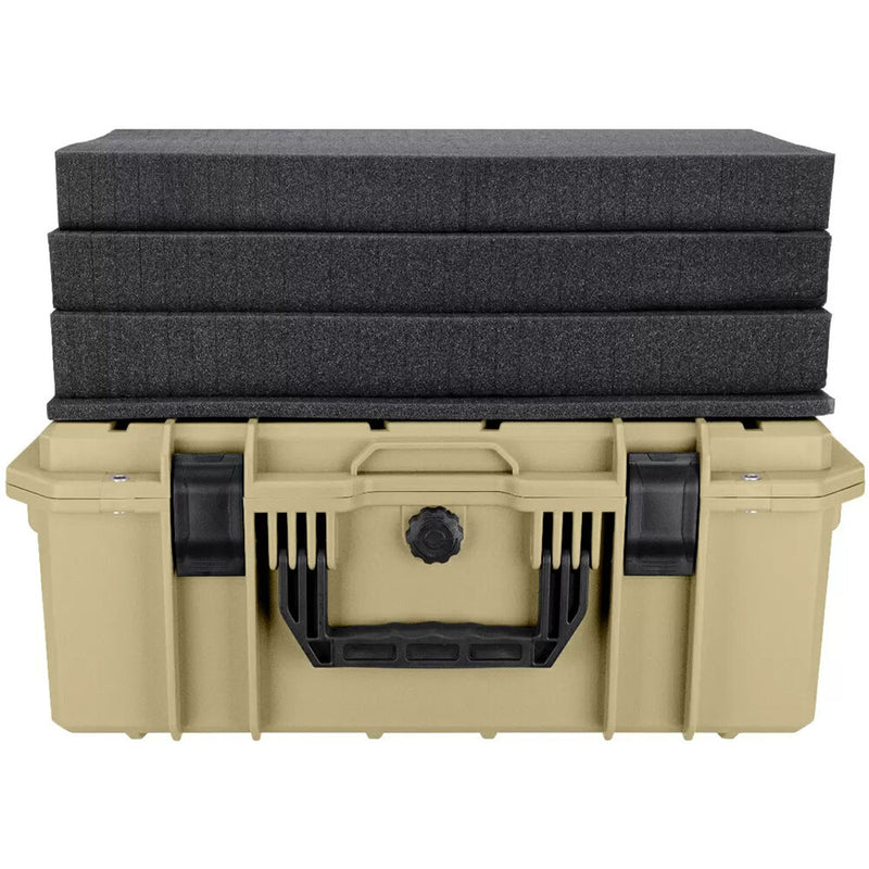 Eylar 21.6" Intact Stacker Standard Hard Case with Foam (Tan)