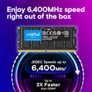 Crucial 48GB DDR5 6400 MHz CSO-DIMM Memory Kit (2 x 24GB)