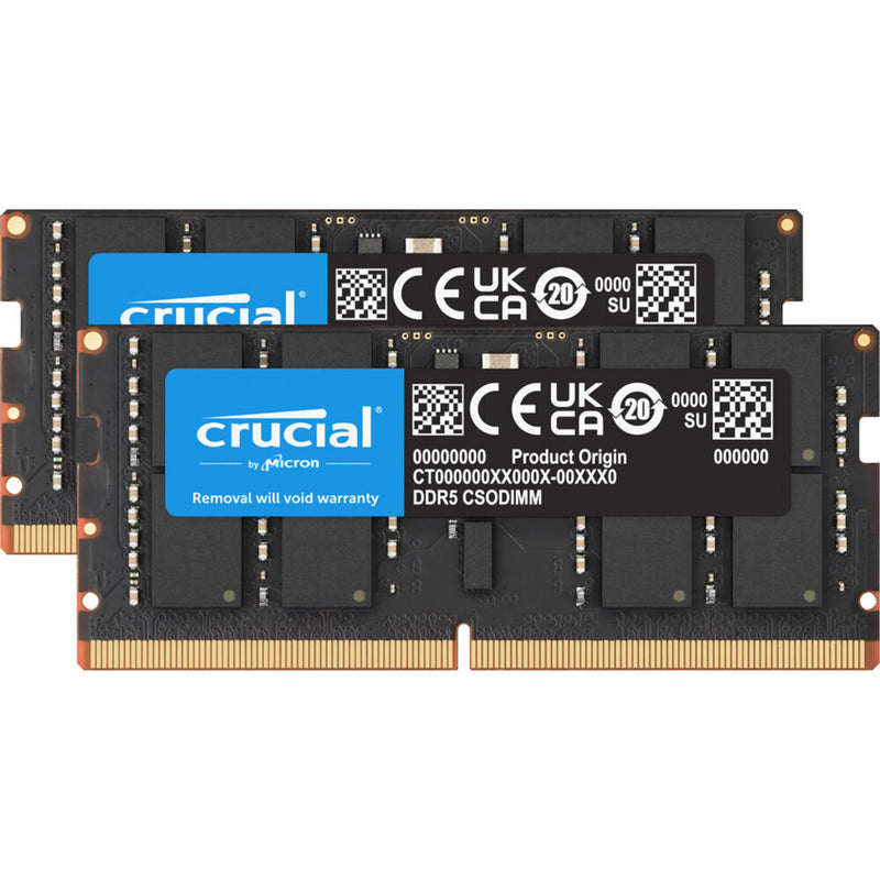 Crucial 48GB DDR5 6400 MHz CSO-DIMM Memory Kit (2 x 24GB)